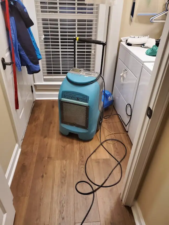 Commercial dehumidifier deployed for Flood Damage Cleanup in Vacaville