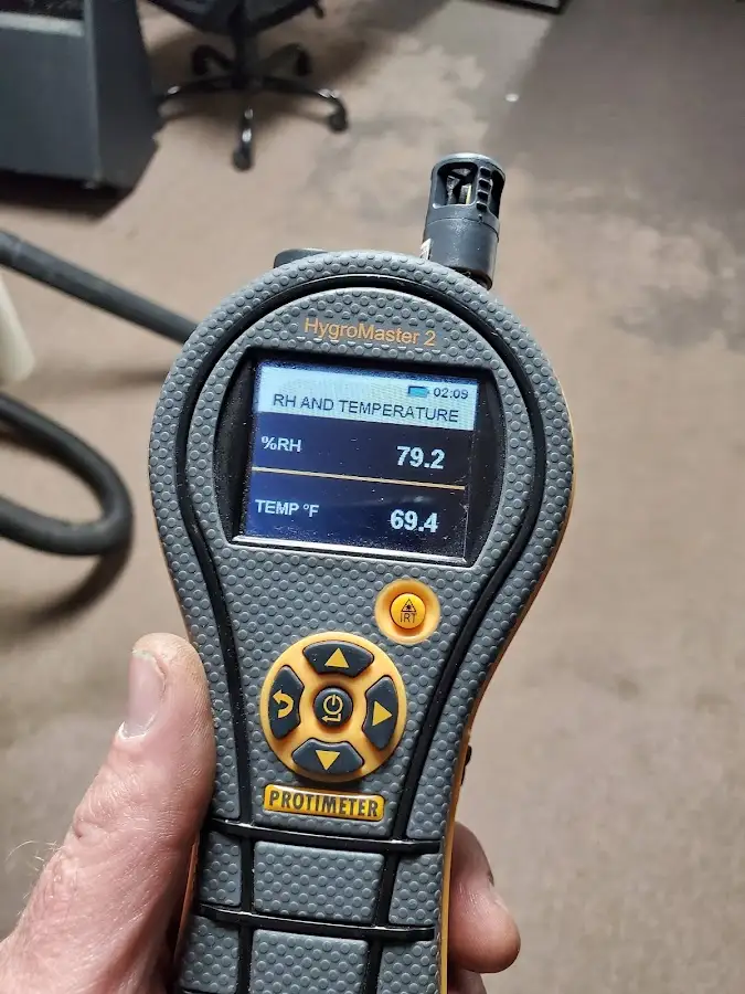 Moisture meter humidity assessment for Mold Remediation & Removal in Vacaville